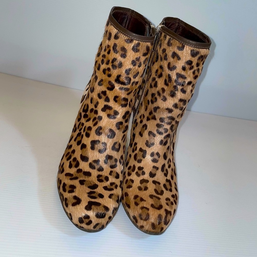 Rockwell Tharp Leopard 🐆 Calf hair Bootie - Picture 2 of 13